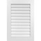 Ekena Millwork Vertical Surface Mount PVC Gable Vent: Non-Functional, w/ 3-1/2"W x 1"P Standard Frame, 24"W x 36"H GVPVE24X3601SN - alternate 1